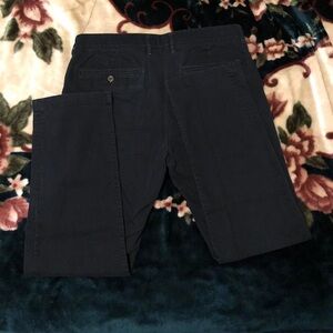 Men's Black and Grey Trousers